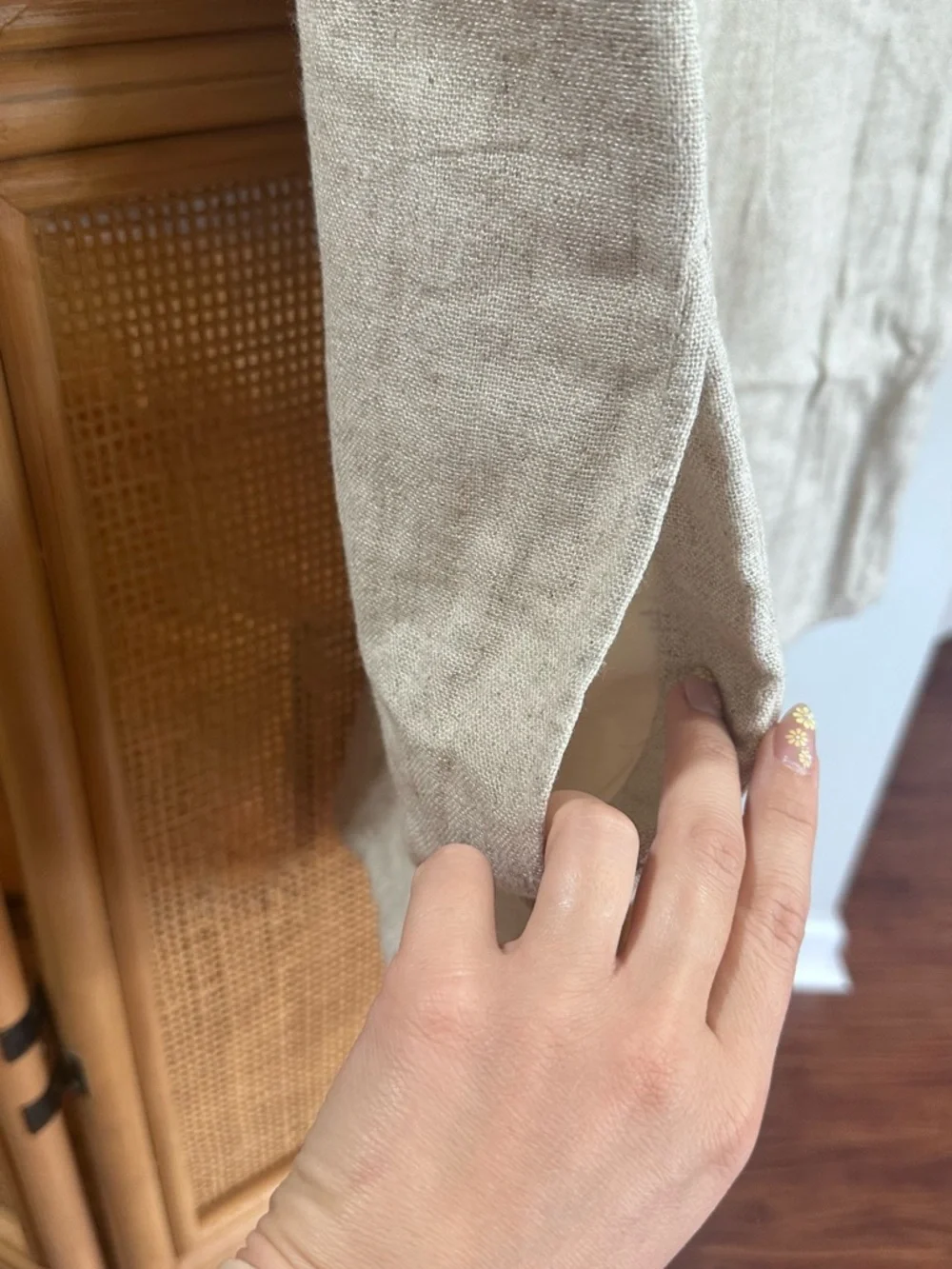 Madewell Beige Linen-Blend Sleeveless Romper - Picture 4 of 6